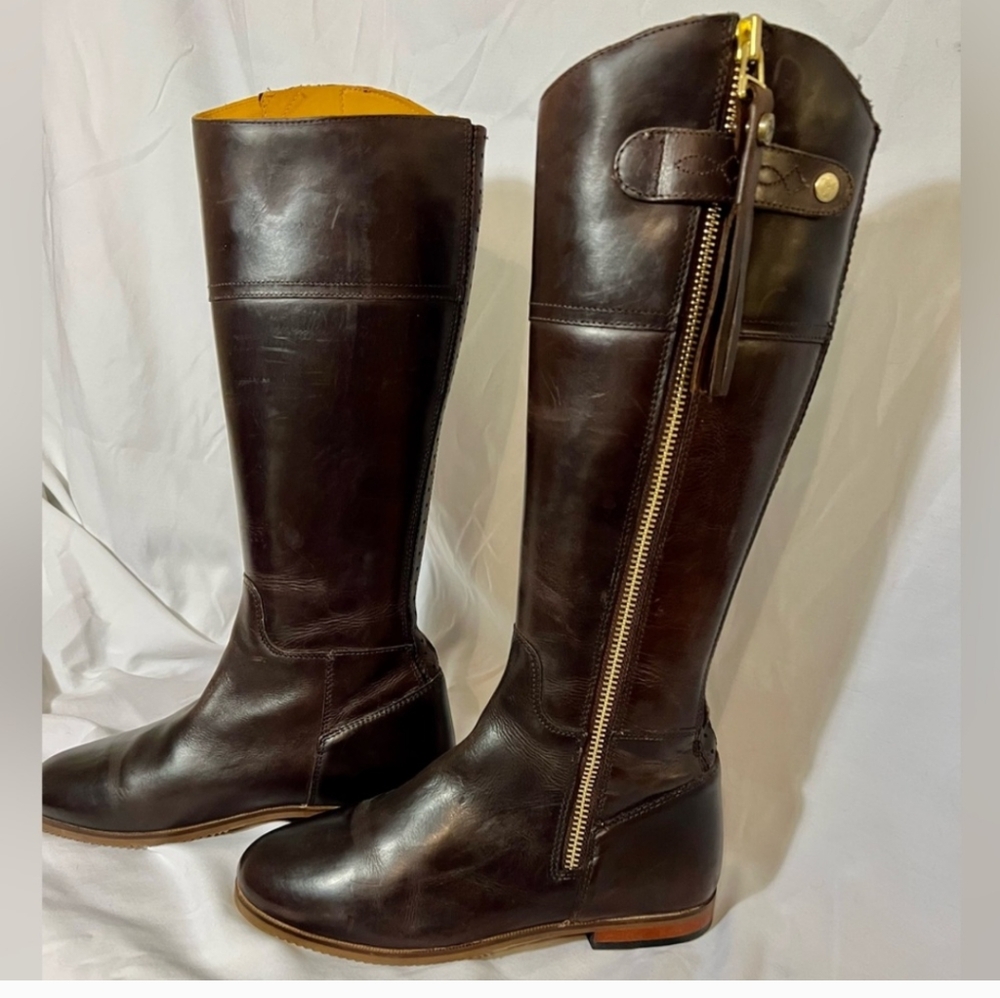 Rydale Leather Spanish Riding Boots Ladies Full Zip Tall Country Boot - Picture 2 of 9